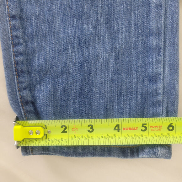 GJG Jeans Juniors 9 Blue Denim Low‎ Rise Womens Destroyed Skinny Leg Distressed - Picture 7 of 16